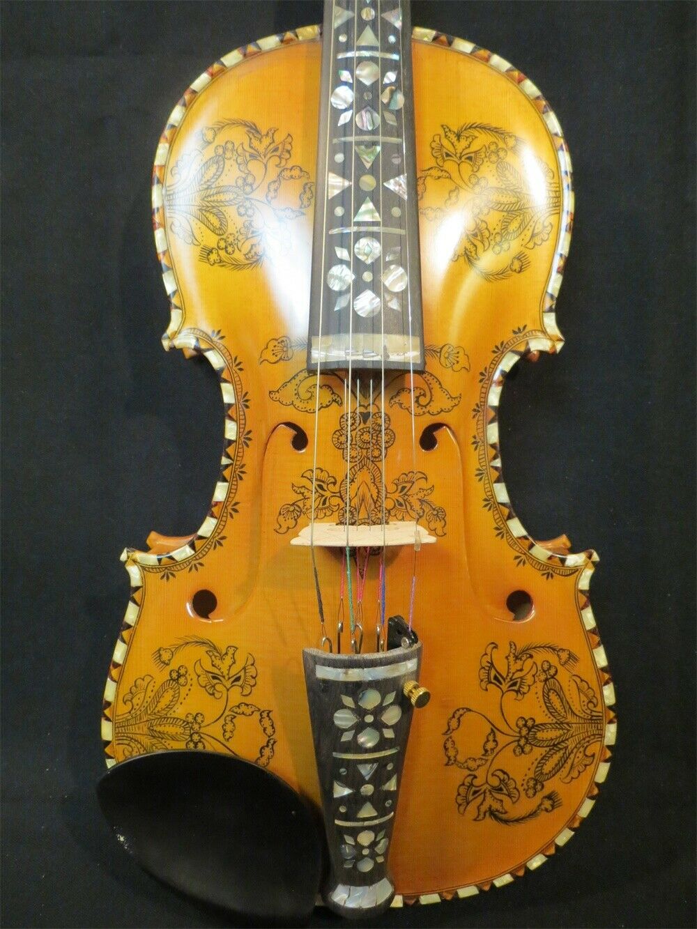 Musical Instrument Fiddle - 4/4 Hardanger Fiddle Norwegian Violin Copy