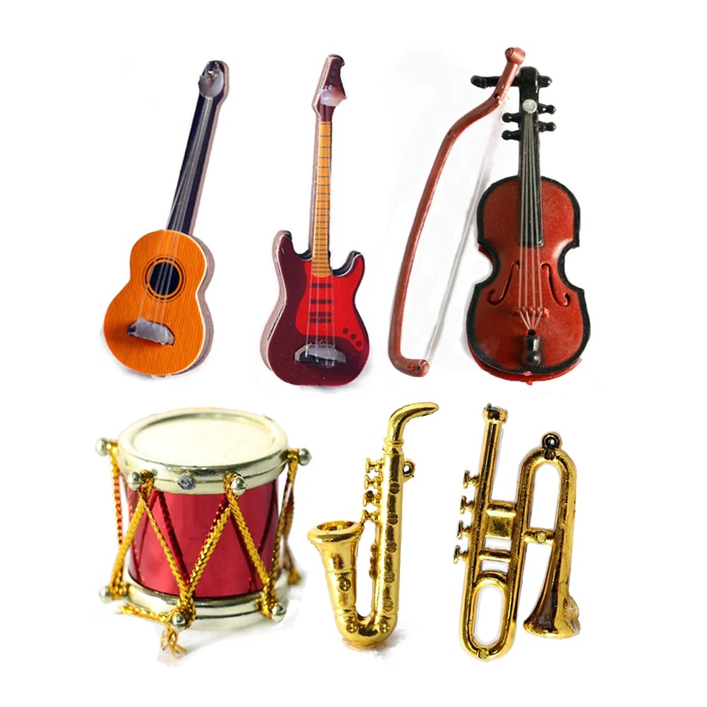 Musical Instrument Veena - 1/12 Scale Doll Musical Instruments Dollhouse