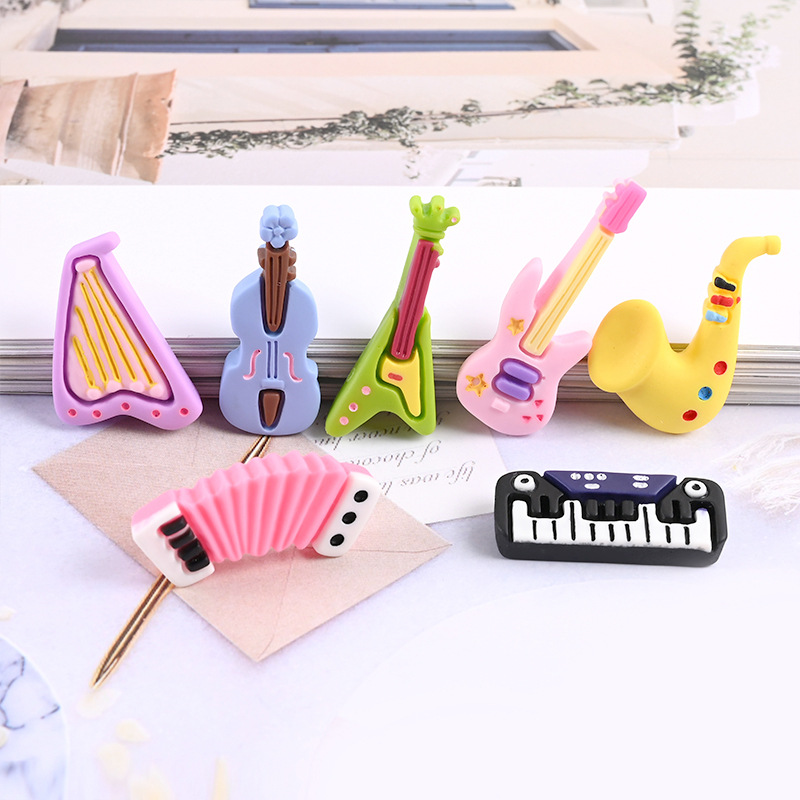 10pcs Cartoon Kawaii Resin Min - Musical Instrument Jewelry review and price