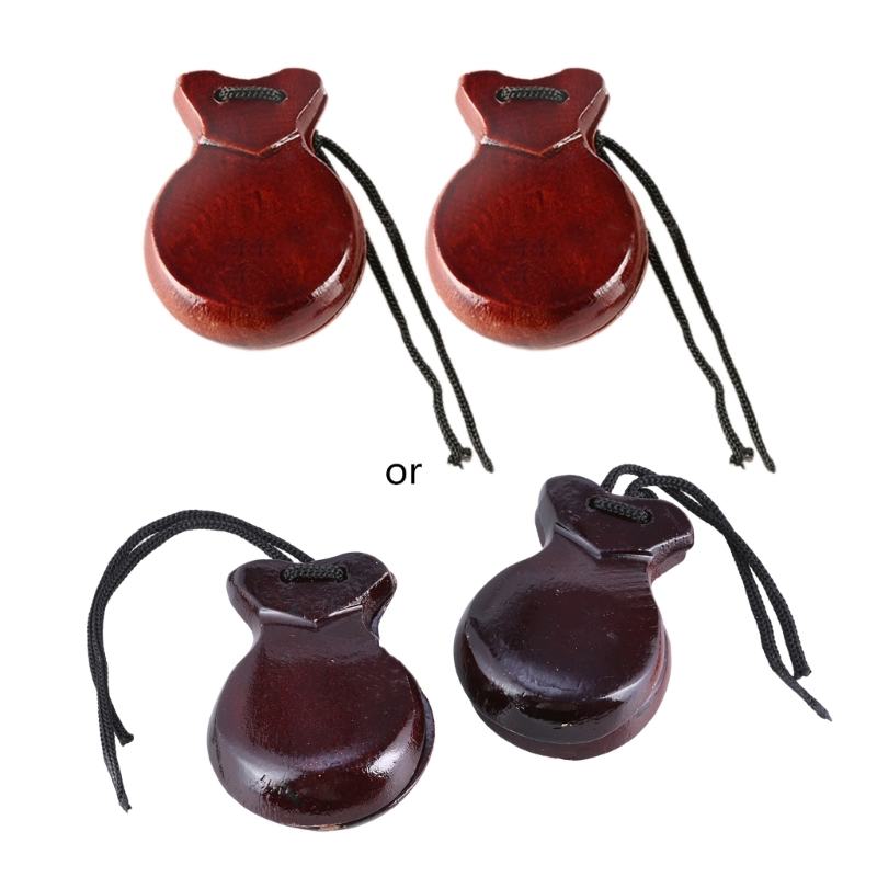2 Pcs Wood Spanish Castanets F - Musical Instrument Clapper review and price
