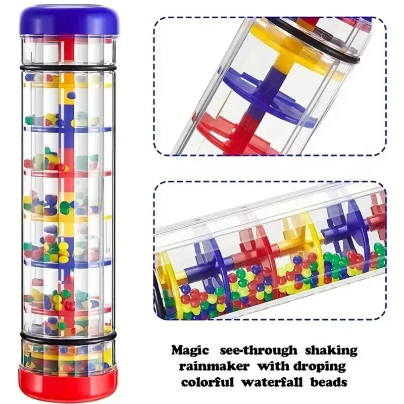 Rainbow Hourglass Rain Stick R - Musical Instrument You Shake review and price