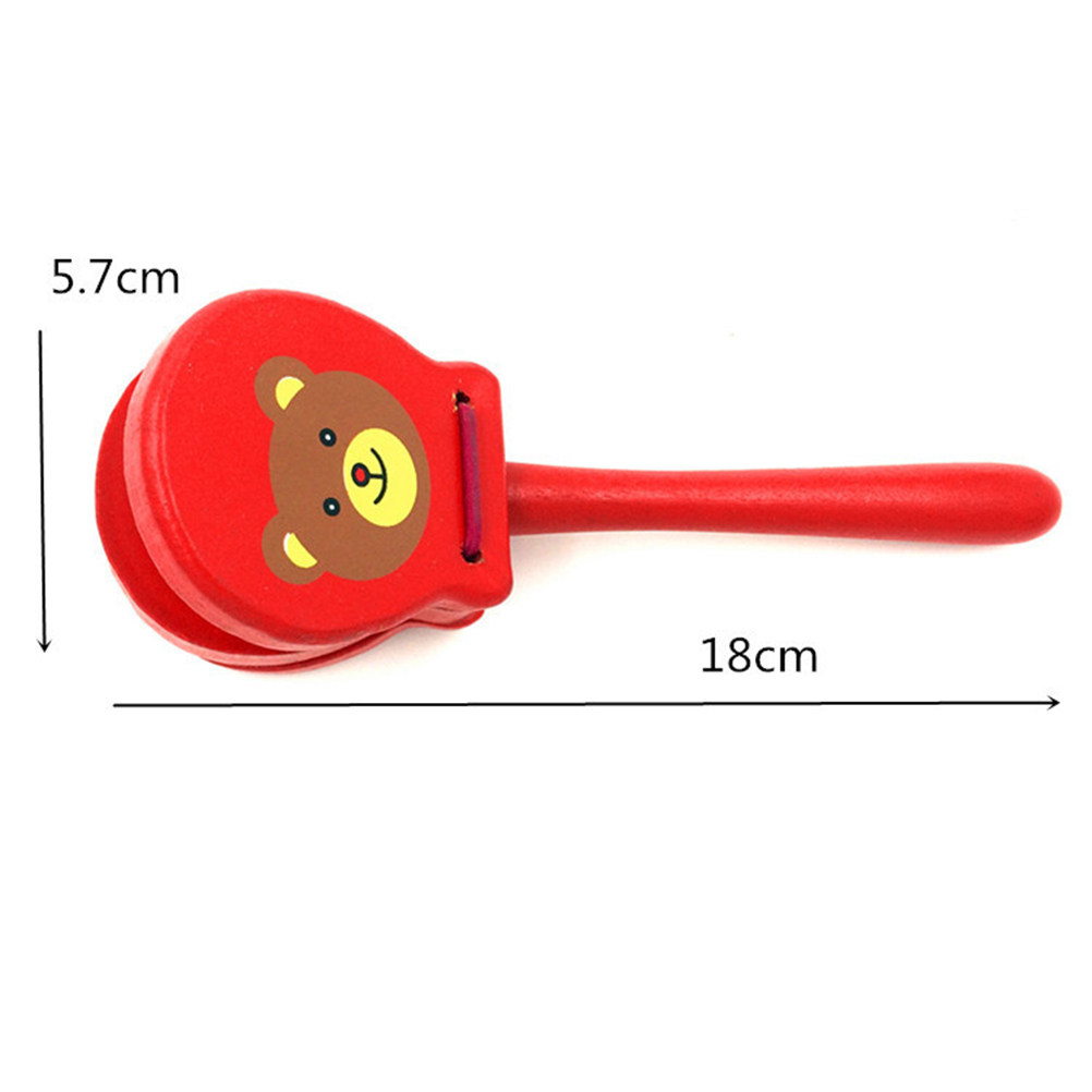 3Pcs Wooden Castanets Hand Cla - Musical Instrument Clapper review and price