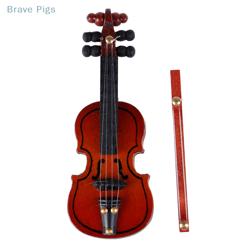 Dollhouse Violin Mini Wooden I - Musical Instrument Veena review and price