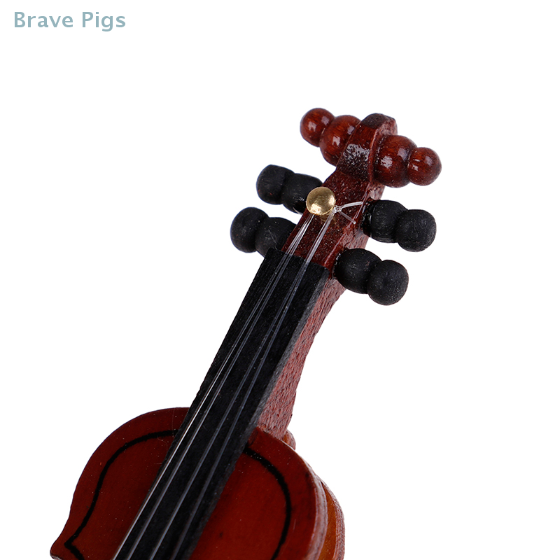 Dollhouse Violin Mini Wooden I - Musical Instrument Veena review and price