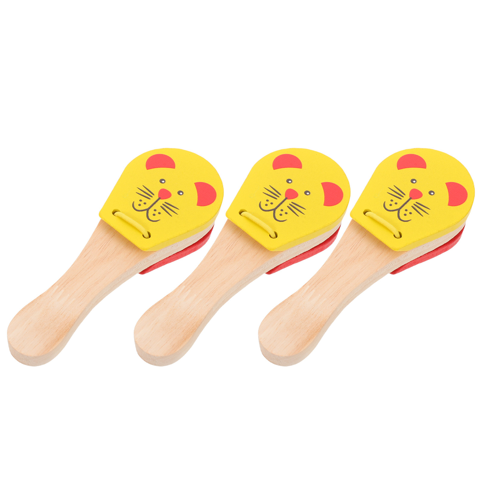 3Pcs Wooden Castanets for Anim - Musical Instrument Clapper review and price