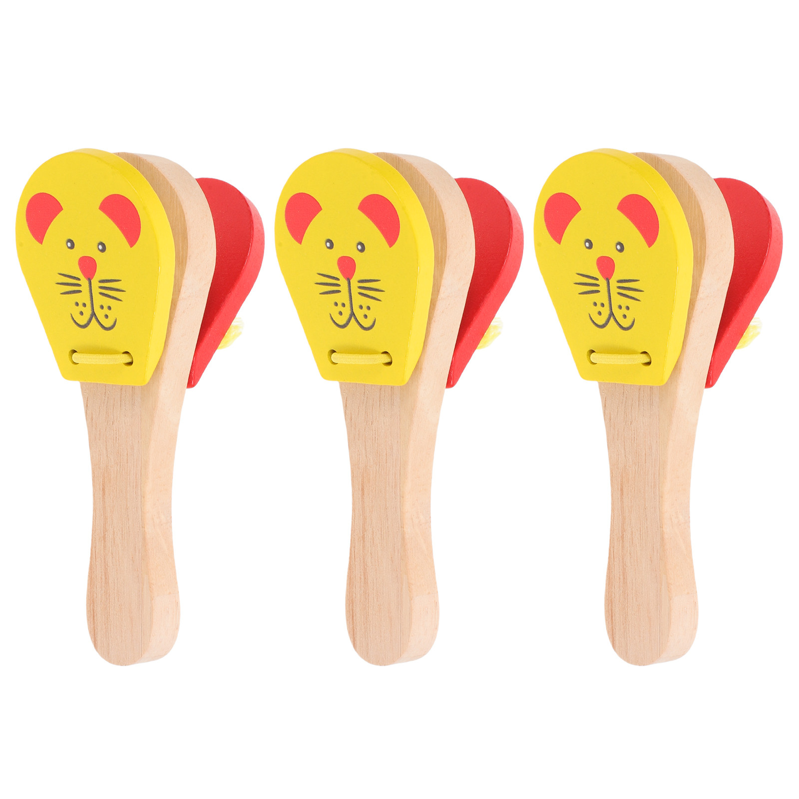 3Pcs Wooden Castanets for Anim - Musical Instrument Clapper review and price