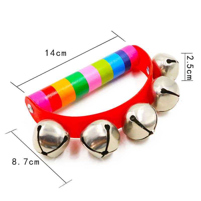 Rainbow Hand Jingle Bells Wood - Musical Instrument You Shake review and price