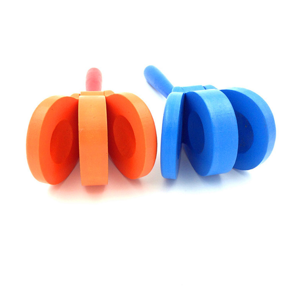 3Pcs Wooden Castanets Cartoon  - Musical Instrument Clapper review and price