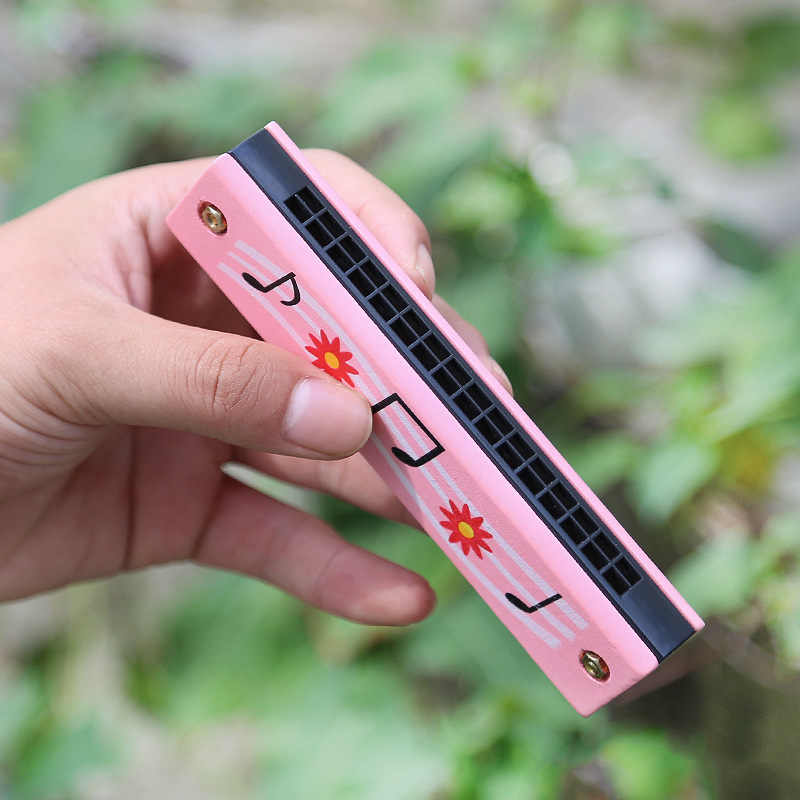 Children's Harmonica, Wooden M - Musical Instrument That You Blow Into review and price