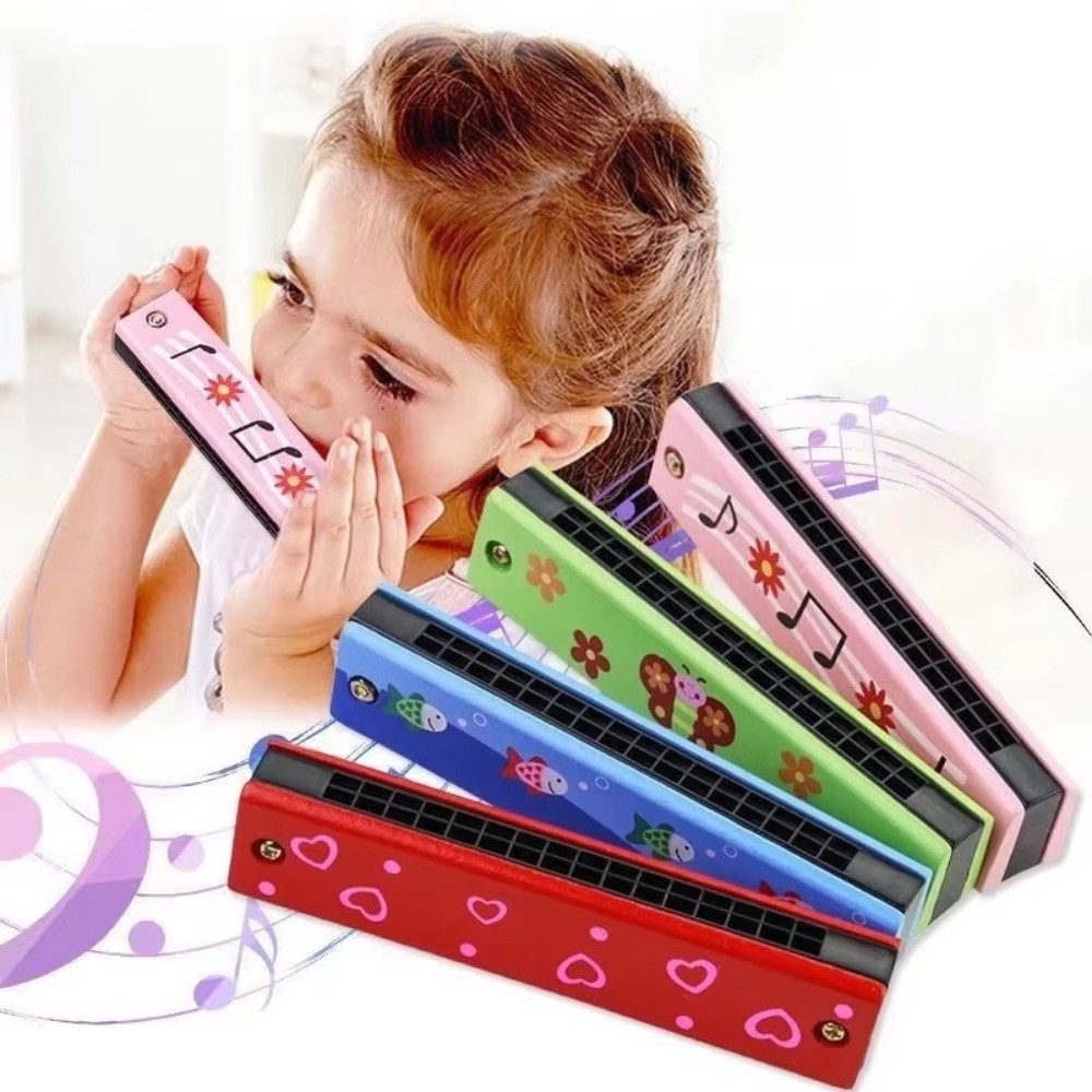 New 16 Holes Wooden Harmonica  - Musical Instrument Melodica review and price