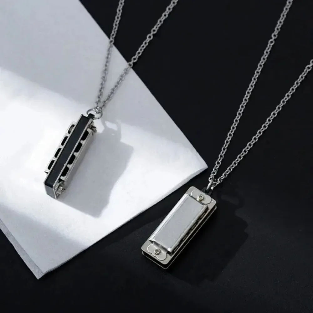 Mini Harmonica Necklace Men an - Musical Instrument That You Blow Into review and price