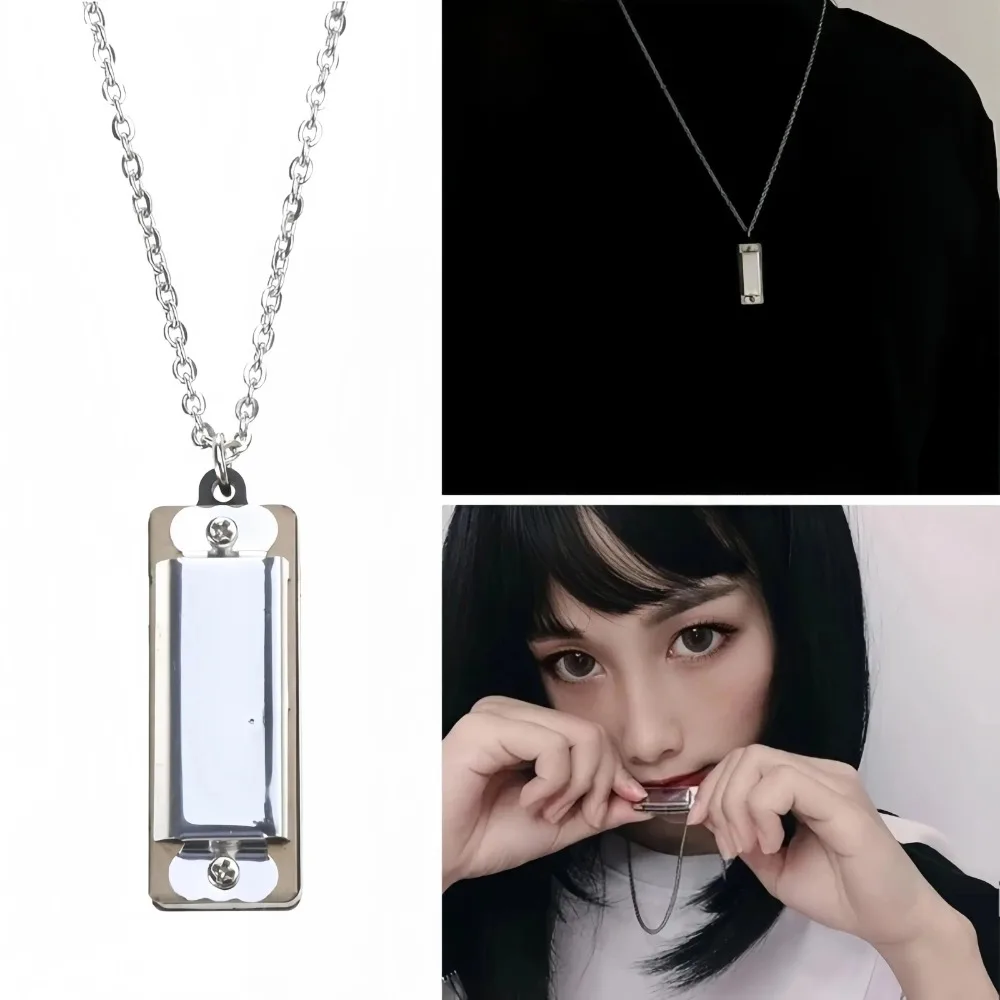 Mini Harmonica Necklace Men an - Musical Instrument That You Blow Into review and price