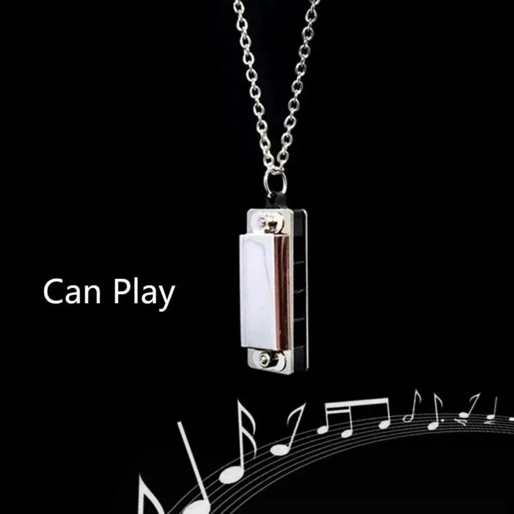 Mini Harmonica Necklace Men an - Musical Instrument That You Blow Into review and price