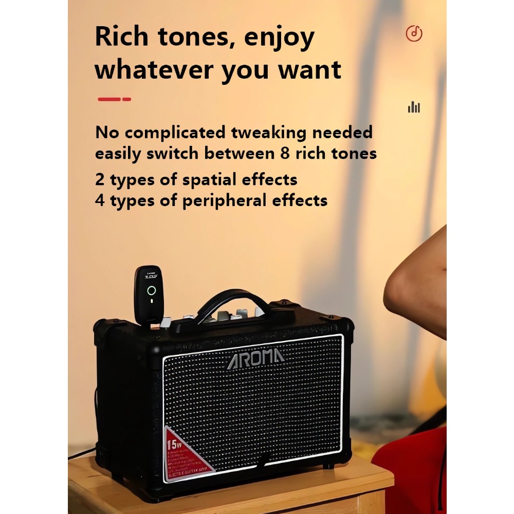 AROMA TM-15S 15W Portable Elec - Musical Instrument Amplifier review and price