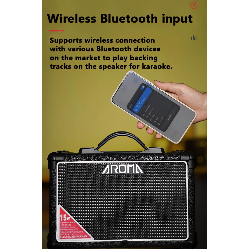 AROMA TM-15S 15W Portable Elec - Musical Instrument Amplifier review and price