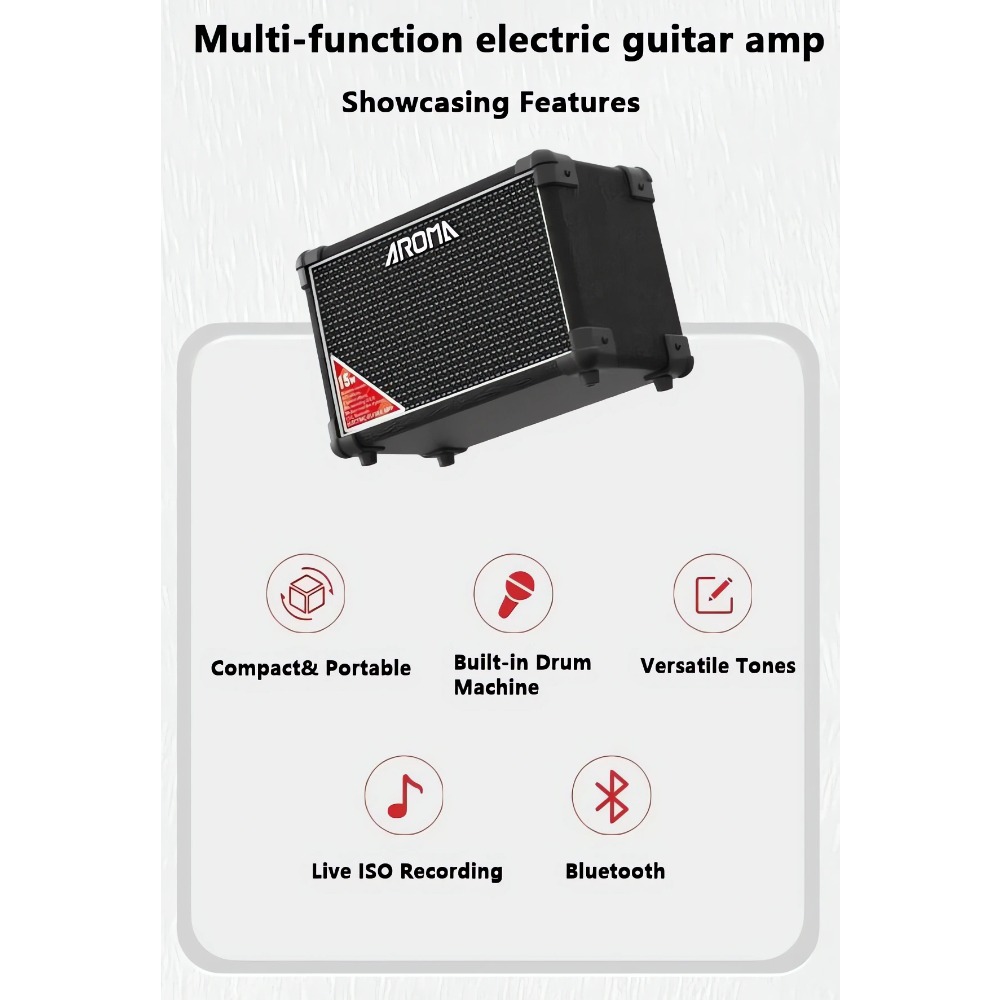 AROMA TM-15S 15W Portable Elec - Musical Instrument Amplifier review and price
