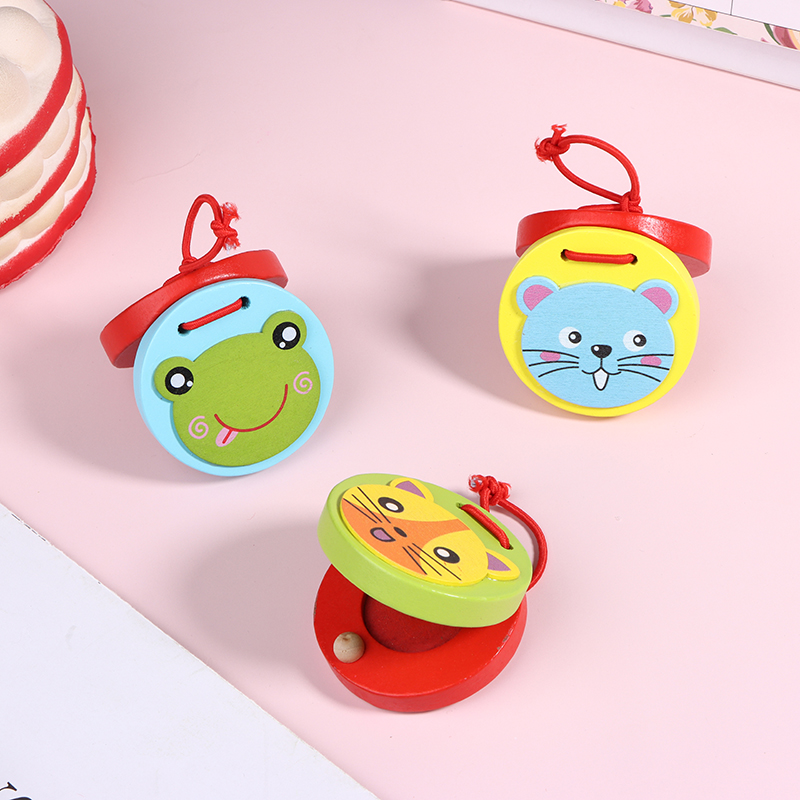1Pc new Kids Cartoon Wooden Cr - Musical Instrument Clapper review and price
